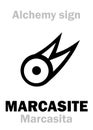 Alchemy: MARCASITE (Marcasita) Royalty Free Stock Photo